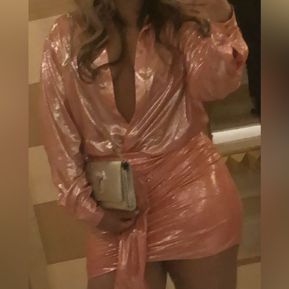 CHROME PINK SKIRT AND TOP